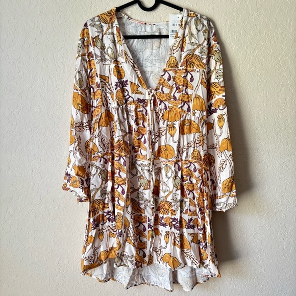 Maaji Dresses & Skirts - Maaji | Women's Boho Hippie Floral Lightweight Flowy Mini Dress Size Small